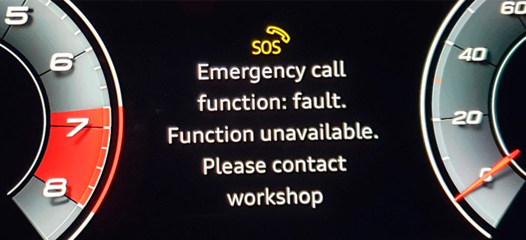 Устранение ошибки SOS на Audi (emergency call function: fault) U101400, U153E00